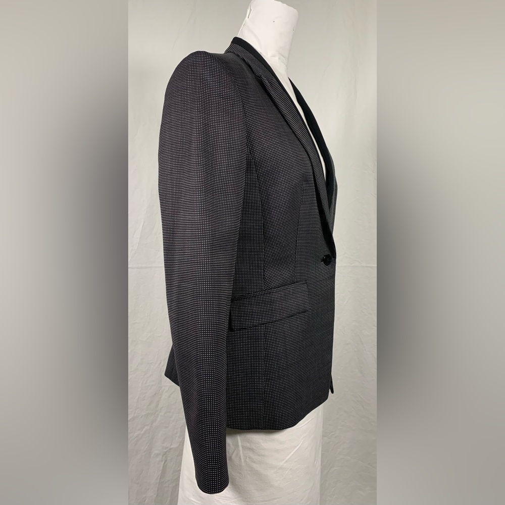 Hugo Boss Black Micro-Dot Blazer | Tailored One-Button Jacket | 98% Wool - Picture 2 of 11
